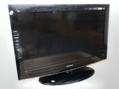 A Samsung 32 inch LCD TV with lead only