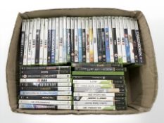 A collection of video games Xbox 360 and Xbox 1 etc (1 box)