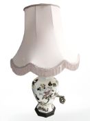 A Masons table lamp with shade