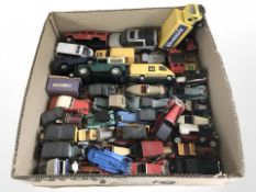 A quantity of diecast vehicles including Matchbox, Corgi, etc.