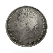 An 1821 George IV crown.