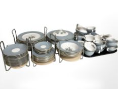 Approximately seventy two pieces of Royal Doulton Rose Elegans tea,