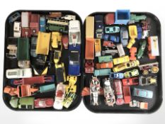 A collection of 20th century play worn diecast cars,