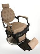 A modern barber's chair