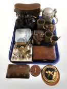 Miscellaneous wares including pair of Ross of London 9x35 binoculars,
