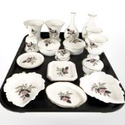 Sixteen pieces of Wegdwood Hathaway Rose porcelain