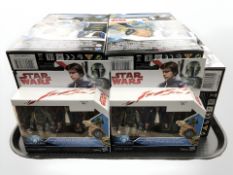 Twenty four Hasbro Disney Star Wars figurine sets, all boxed.
