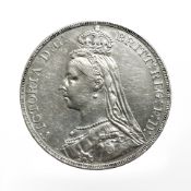 An 1890 Victorian Jubilee crown mint.