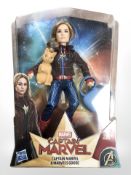 Twelve Hasbro Captain Marvel figurines, all boxed.