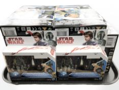 Twenty four Hasbro Disney Star Wars figurine sets, all boxed.