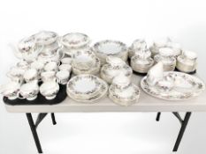 Approximately one hundred and forty four pieces of Wedgwood Hathaway Rose tea,