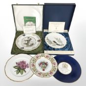 A group of collector's plates including Spode Nijinsky plate limited edition No.