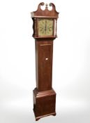 A reproduction granddaughter clock, height 152 cm.