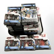Twenty four Hasbro Disney Star Wars figurine sets, all boxed.