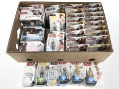 Thirty one Hasbro Disney Star Wars figurines, all boxed.
