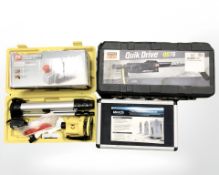 A seven piece diamond core drill kit, Performance power planer,