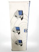 A boxed Henderson garage roller door