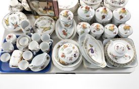 Approximately fifty four pieces of Royal Worcester Evesham tea, dinner and kitchen wares,