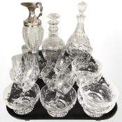 A group of Stuart whiskey tumblers and similar items