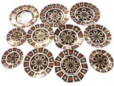 Eighteen various Royal Crown Derby Imari plates, pattern No.