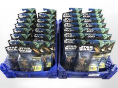 Thirty Hasbro Star Wars The Clone Wars El-Les figurines, all boxed.