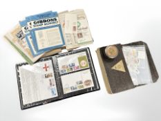 A quantity of loose stamps, album of first day covers, stamp catalogues,