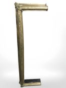 A 19th century brass fire curb, width 140 cm.
