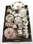 A Royal Albert Lady Carlyle part tea set, further Royal Albert tea china including Berkeley,