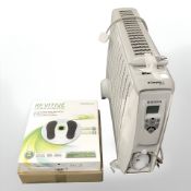 A Dimplex heater and a circulation booster in box