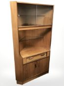 A G Plan teak corner cocktail cabinet,