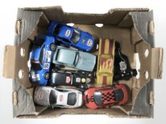 Hornby Hobbies racing track cars (one box)
