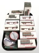 Ten Atlas Editions Eddie Stobart 1:76 scale die cast haulage models, boxed with certificates,