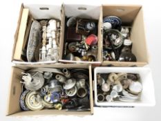 Assorted continental ceramics, lamp bases, homewares, etc.