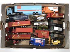 Assorted die cast haulage vans and removal vehicles including Corgi (one box)