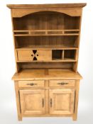 A contemporary oak dresser,