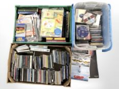 A large quantity of CDs, assorted volumes, publications relating to buses, etc.