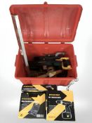 A boxed Tooltec cordless drill, cordless screw driver, 48 piece drill bit set,