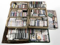 A very large quantity of DVDs.