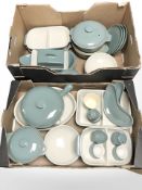 A quantity of Denby Regency Green table wares.