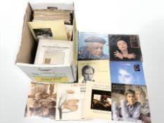 A quantity of continental LP records, classical, etc.