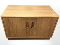 A G Plan teak double door low cabinet designed by E.