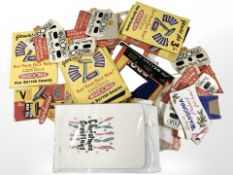 A collection of Wardonia Razors advertising cards.