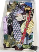 A large quantity of gents silk ties.