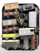 Vintage tin plate rolling stock