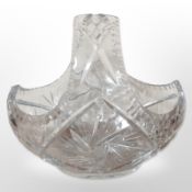 A large crystal basket,