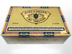 A sealed pack of fifty King Edward Imperial cigars.
