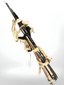 A bundle of fishing rods.