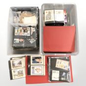 A large quantity of 20th century stamps and First Day Covers, loose and in albums.