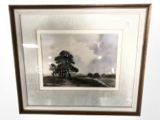 Constance Green (20th Century) A path along an upland landscape, watercolour, 17 cm x 24 cm.