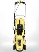 A Karcher electric lawn mower